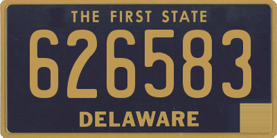 DE license plate 626583