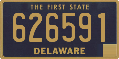 DE license plate 626591
