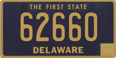 DE license plate 62660