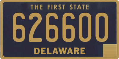 DE license plate 626600