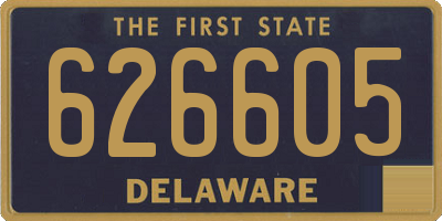 DE license plate 626605