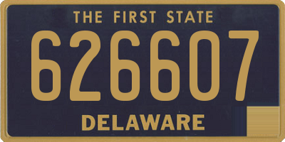 DE license plate 626607