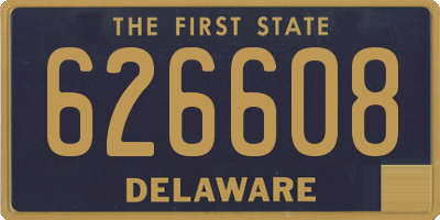 DE license plate 626608