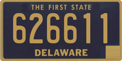 DE license plate 626611