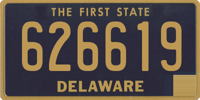 DE license plate 626619