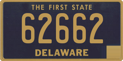 DE license plate 62662