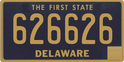 DE license plate 626626