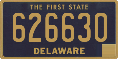 DE license plate 626630