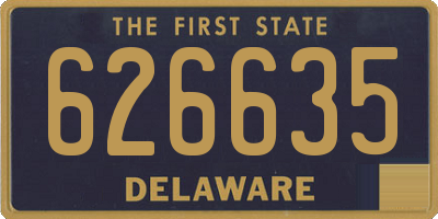 DE license plate 626635
