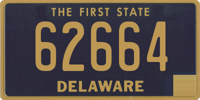 DE license plate 62664