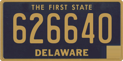 DE license plate 626640