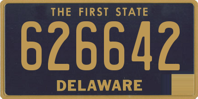 DE license plate 626642