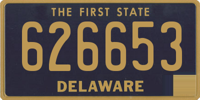 DE license plate 626653