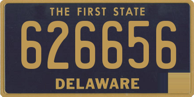 DE license plate 626656