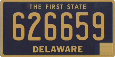 DE license plate 626659