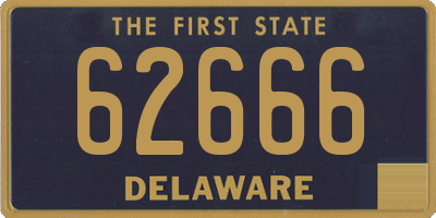 DE license plate 62666