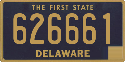 DE license plate 626661