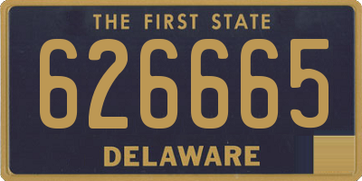 DE license plate 626665