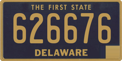 DE license plate 626676