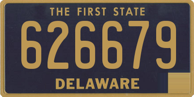 DE license plate 626679