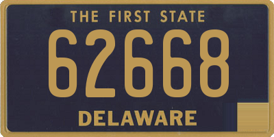 DE license plate 62668