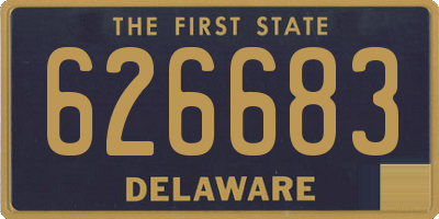 DE license plate 626683