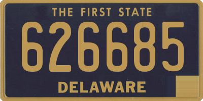 DE license plate 626685