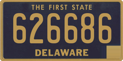 DE license plate 626686