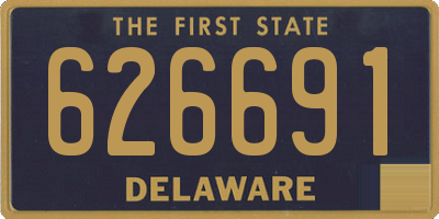 DE license plate 626691