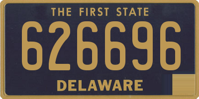 DE license plate 626696