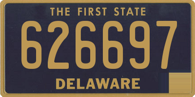 DE license plate 626697
