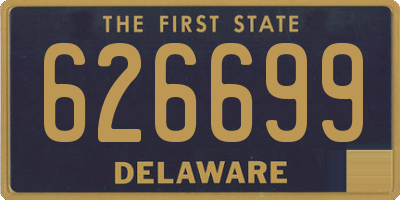 DE license plate 626699