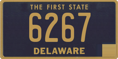 DE license plate 6267