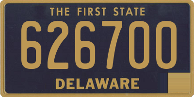 DE license plate 626700