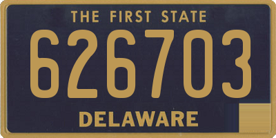 DE license plate 626703