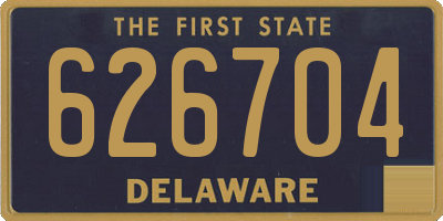 DE license plate 626704