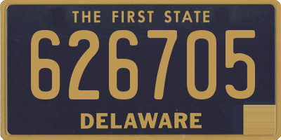 DE license plate 626705
