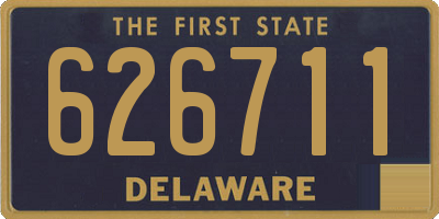 DE license plate 626711