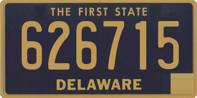 DE license plate 626715
