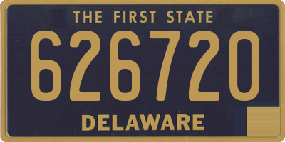 DE license plate 626720