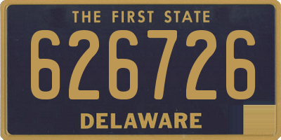 DE license plate 626726
