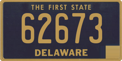 DE license plate 62673