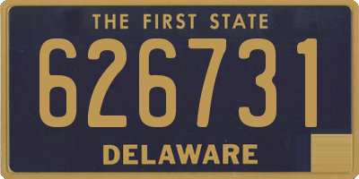 DE license plate 626731