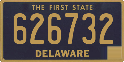 DE license plate 626732