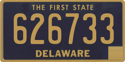 DE license plate 626733