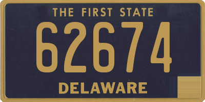 DE license plate 62674