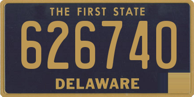 DE license plate 626740