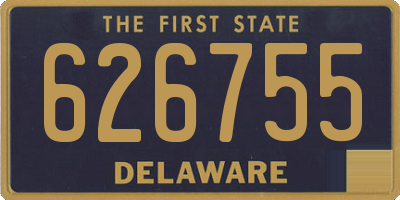 DE license plate 626755
