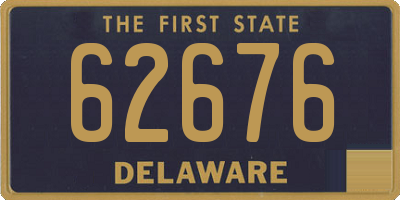 DE license plate 62676