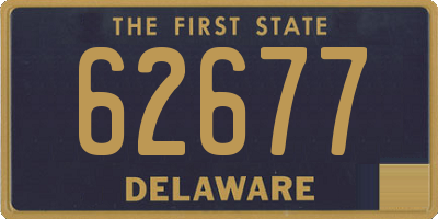 DE license plate 62677